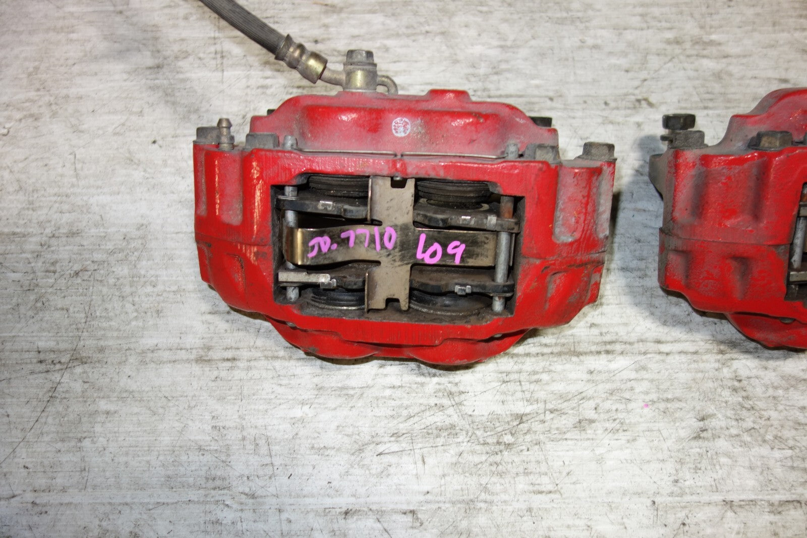 JDM Subaru Impreza Legacy Forester Front Brake Calipers Pair Upgrade 4 Piston #2