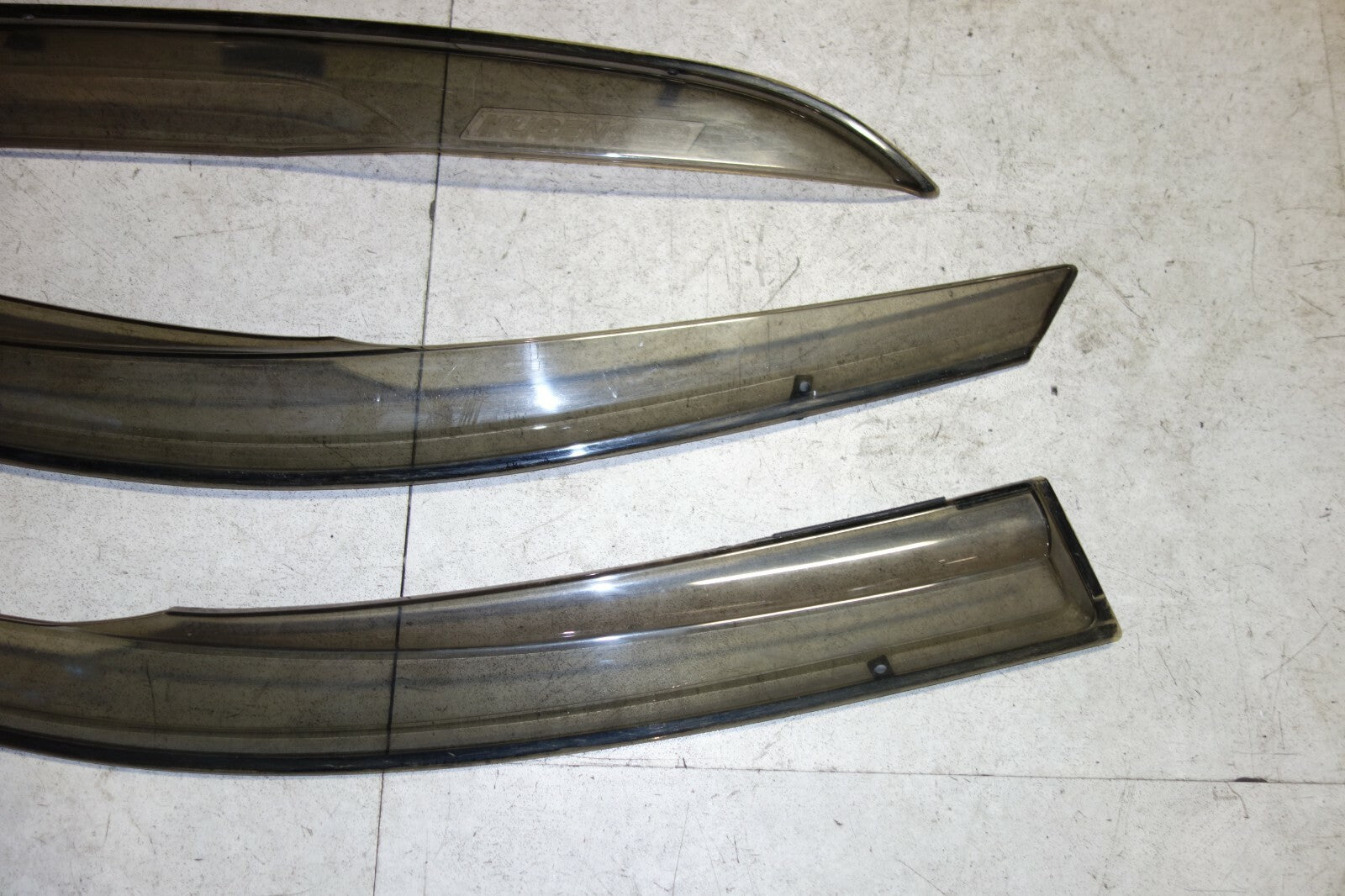 JDM 2003-2007 HONDA INSPIRE ACCORD UC1 MUGEN WINDOW VISORS OEM RAIN GUARDS RARE