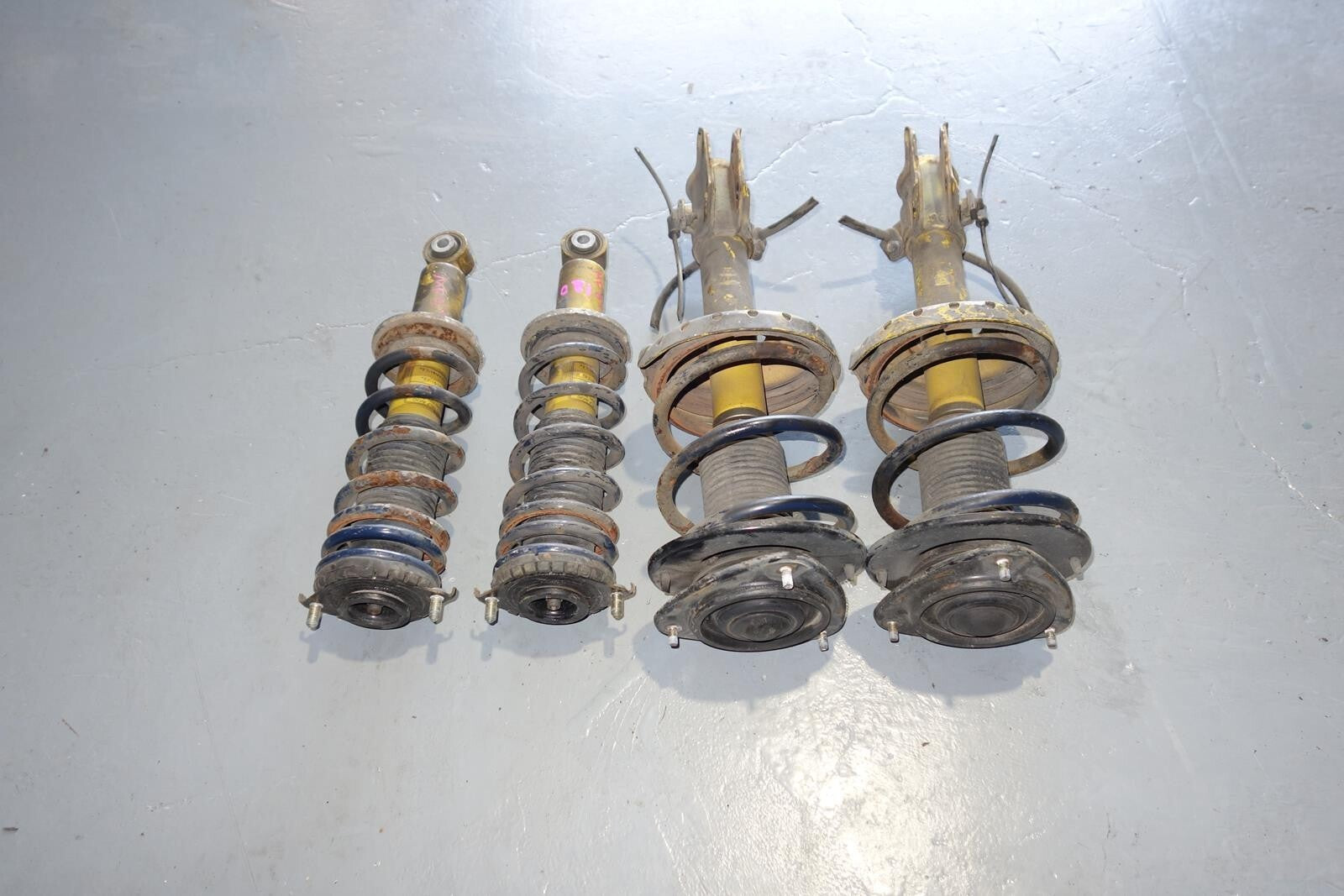JDM Subaru Legacy Bilstein Yellow Shocks Struts Springs 2005-2009 # MF -841