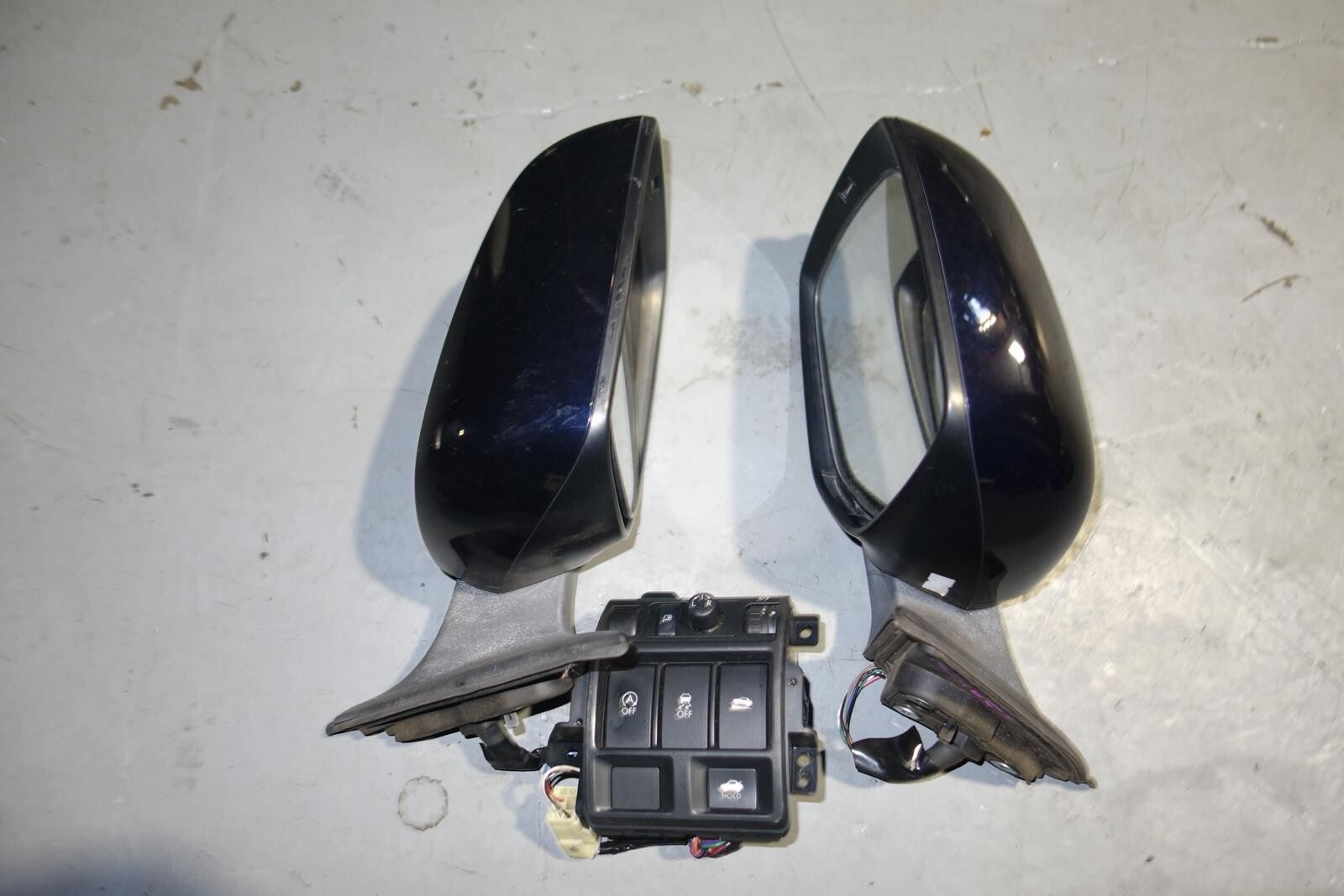 JDM Subaru Legacy Power Folding Door Mirrors Lights With Switch BRM 2010-2014