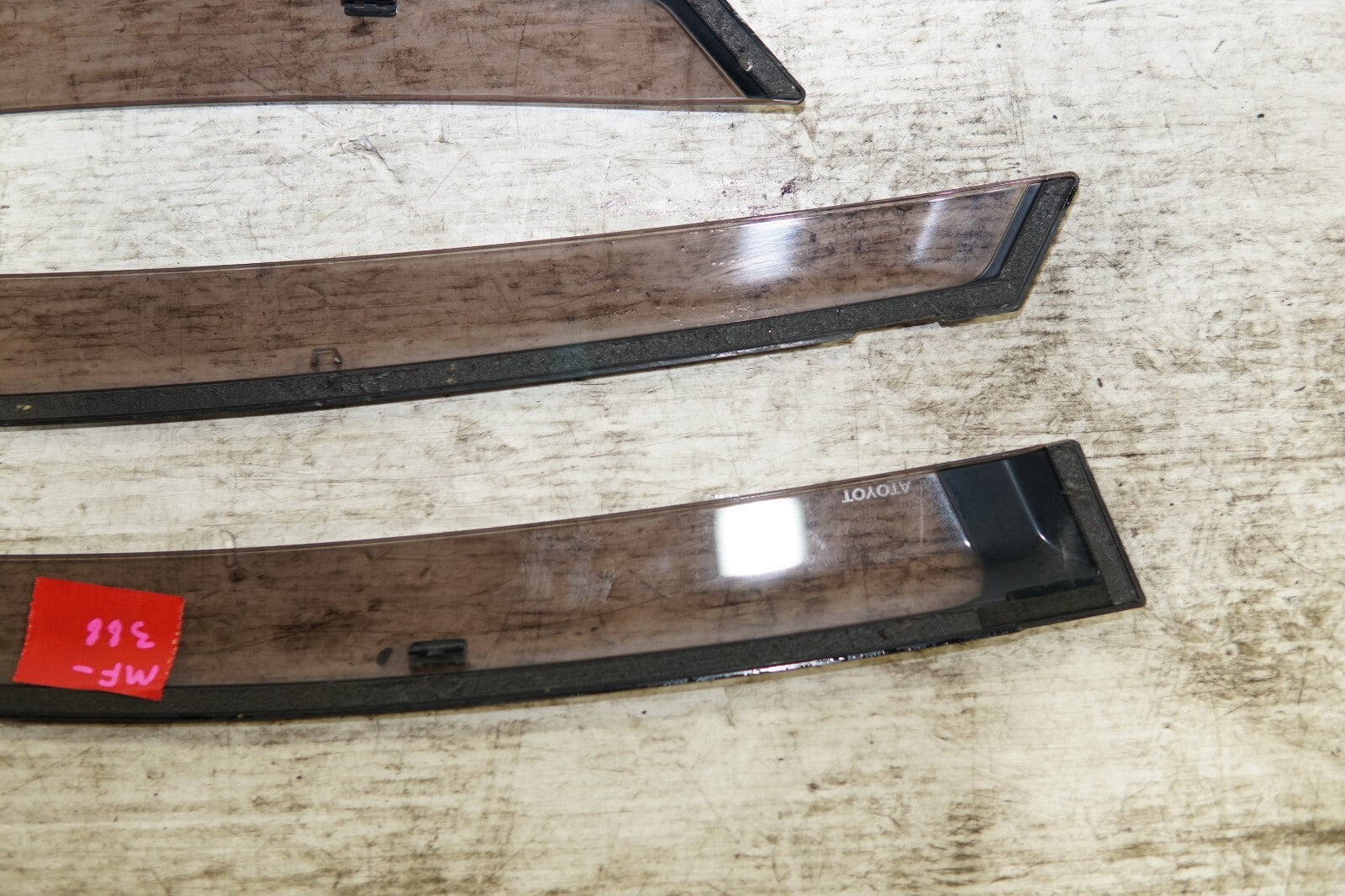 JDM TOYOTA PRIUS OEM WINDOW VISOR RAIN GUARDS ZVW30 2010-2015 MF-388