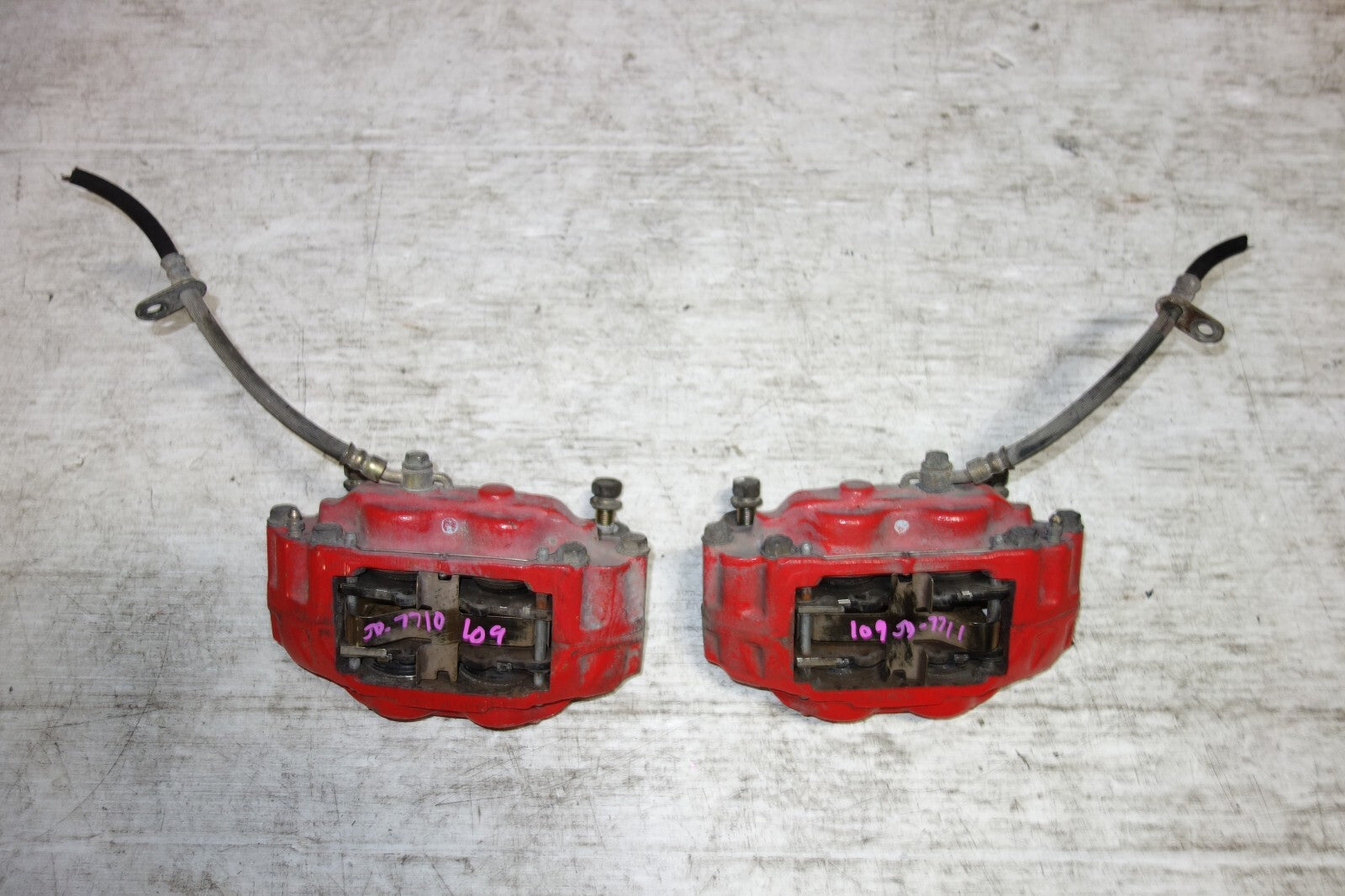 JDM Subaru Impreza Legacy Forester Front Brake Calipers Pair Upgrade 4 Piston #2