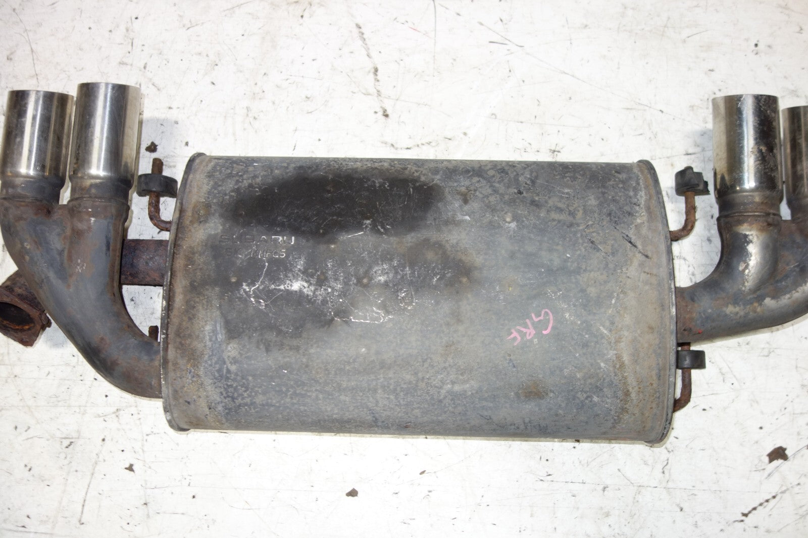 JDM Subaru WRX STI Exhaust Muffler 2008-2014 OEM GRB GRF OEM Genuine Japan