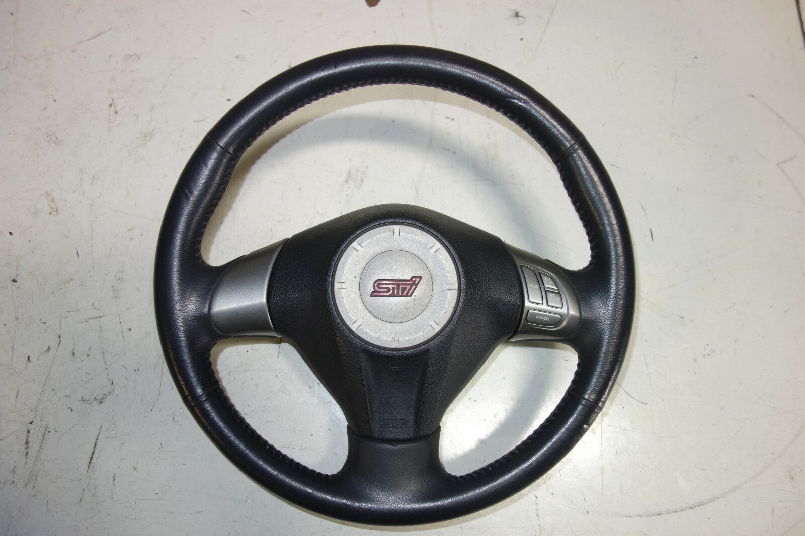 JDM Subaru Impreza WRX STI Steering Wheel / Hub 2008-2014 GRB OEM Japan