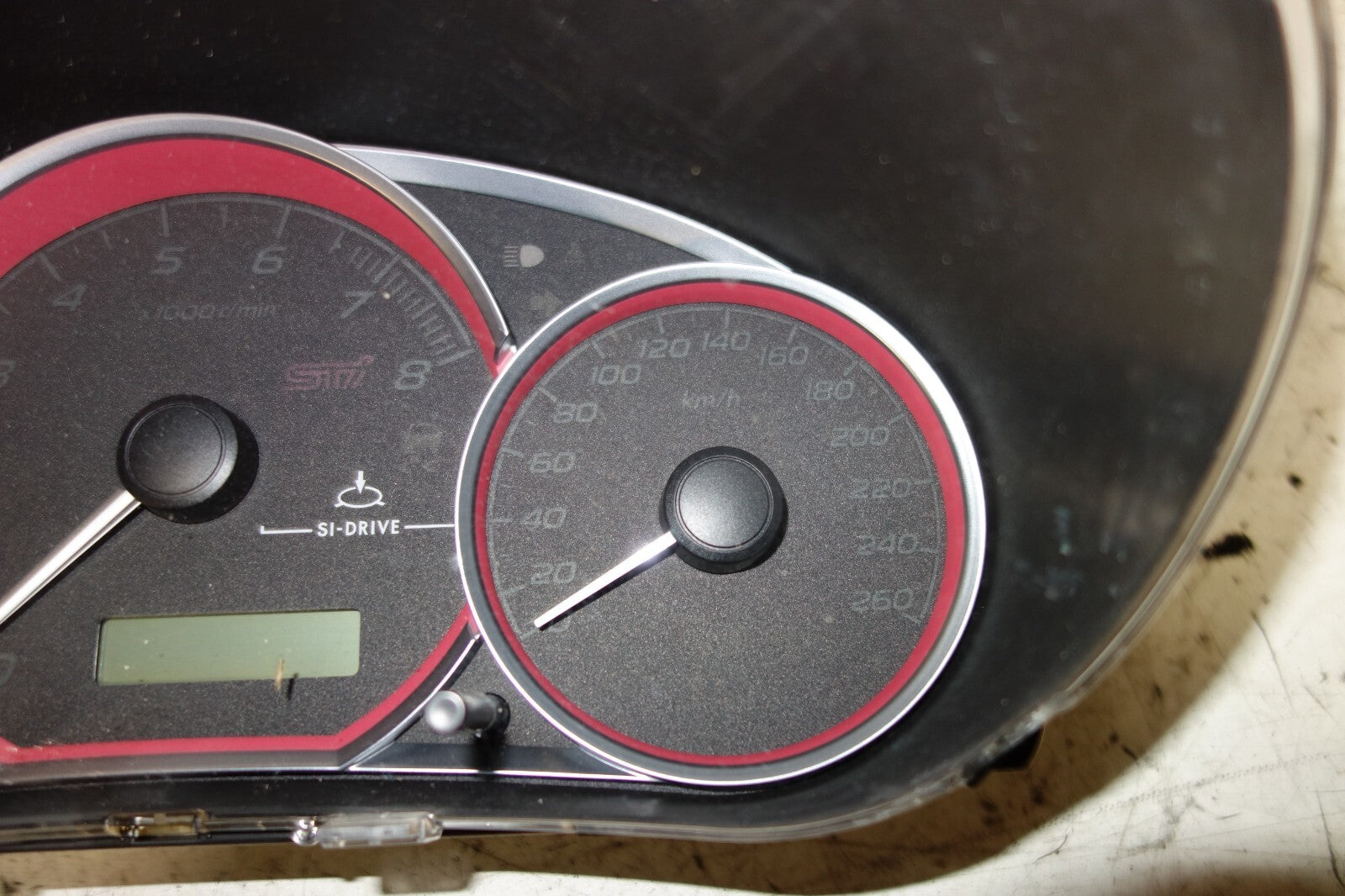 JDM 2008-2014 SUBARU WRX STi V10 MANUAL GAUGE CLUSTER SPEEDOMETER GRB 260KM/H