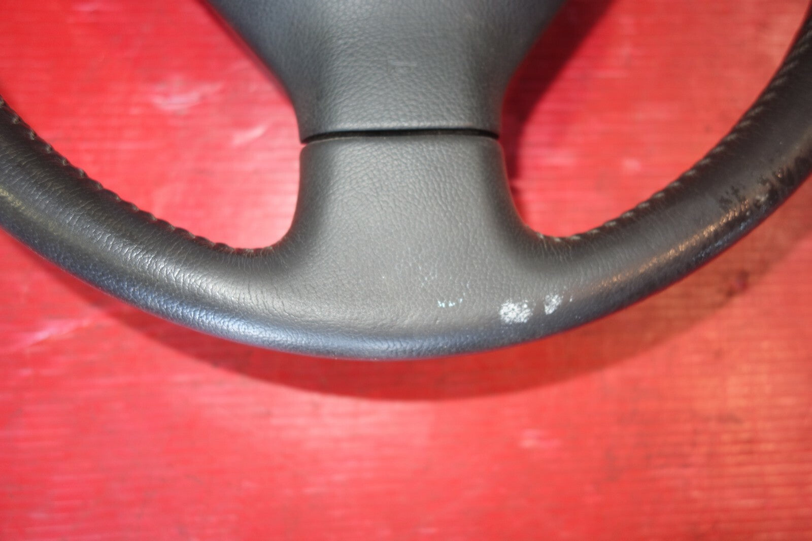 JDM Subaru Impreza Forester Legacy 3 Spoke Leather Steering Wheel & Hub #6209