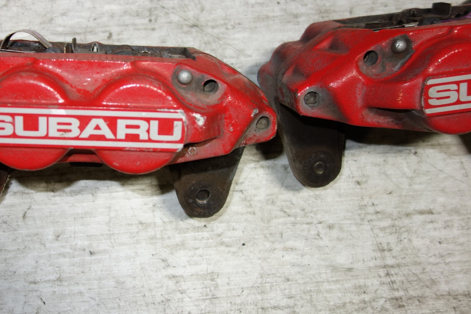JDM Subaru Impreza Legacy Forester Front Brake Calipers Pair Upgrade 4 Piston #2