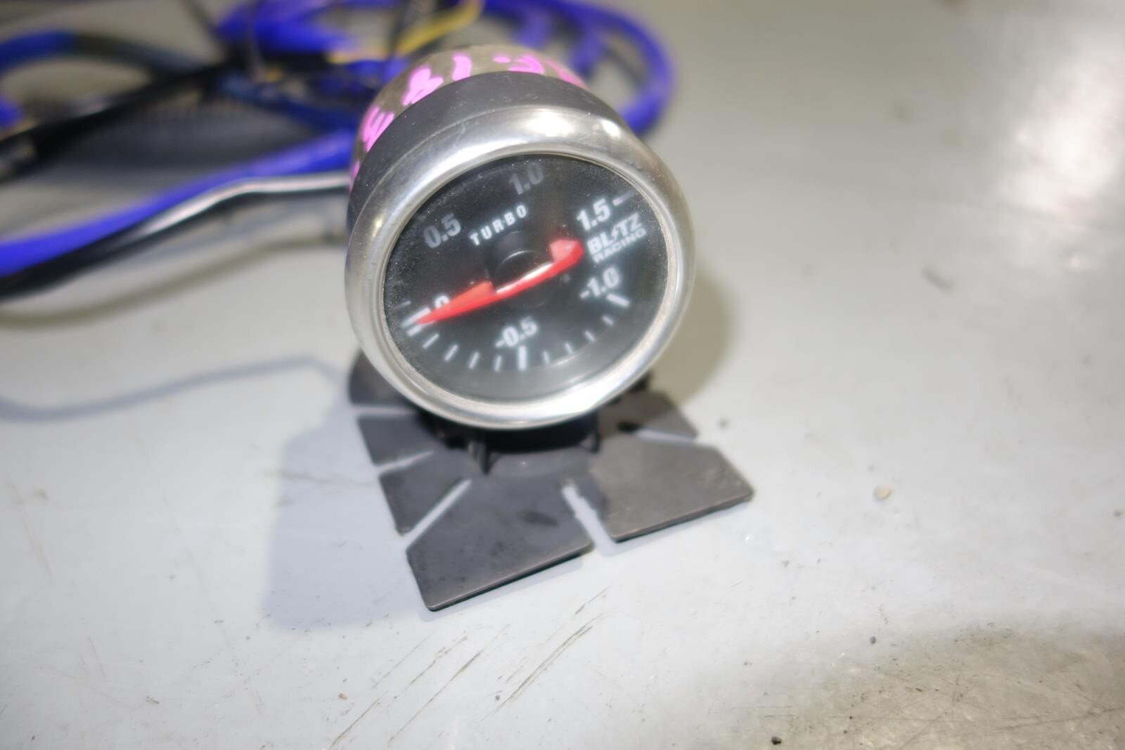 JDM Blitz Racing Turbo Boost Gauge Racing Meter Genuine Universal Fitment