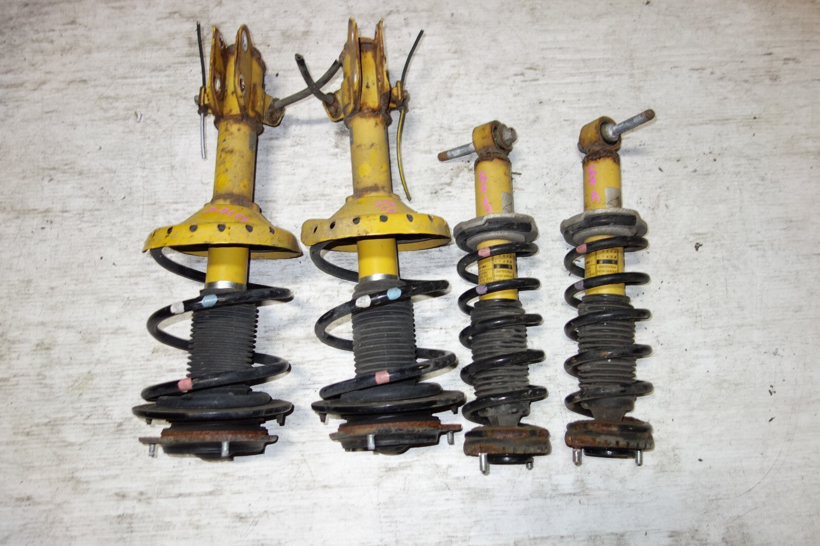 JDM Subaru Legacy Bilstein Yellow Shocks Struts Springs 2005-2009 #7684