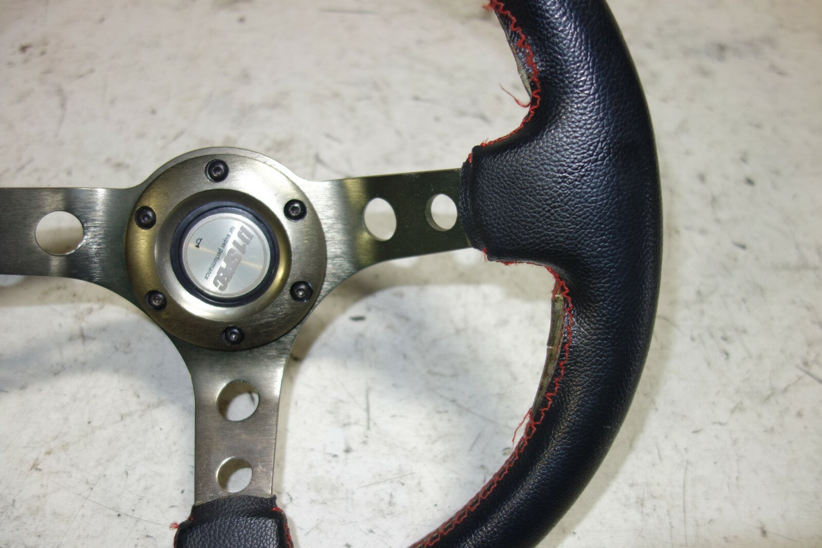 JDM Lexus IS300 3-Spoke Steering Wheel Red Stitched D1 Spec SXE10 2001-2005