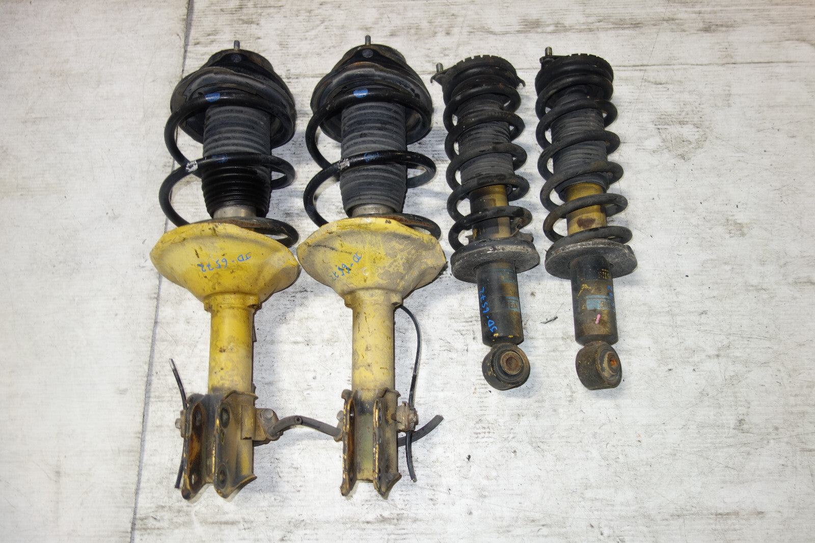 JDM Subaru Legacy Bilstein Front Shocks Coil Springs Strut Suspension 1998-2004