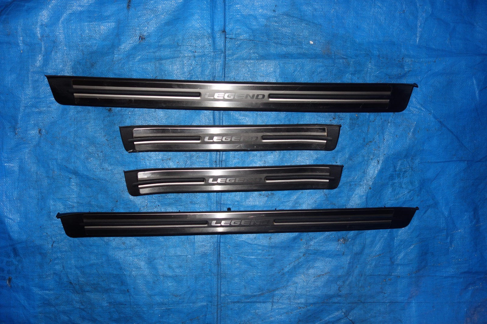 JDM Acura RL Chrome OEM Front Rear Door Sills Plates Steps Scuffs 2005-2008
