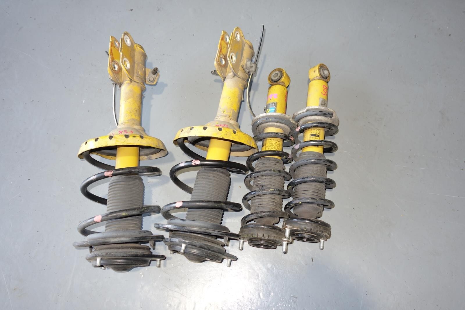 JDM Subaru Legacy Bilstein Yellow Shocks Struts Springs 2005-2009 # MF -853