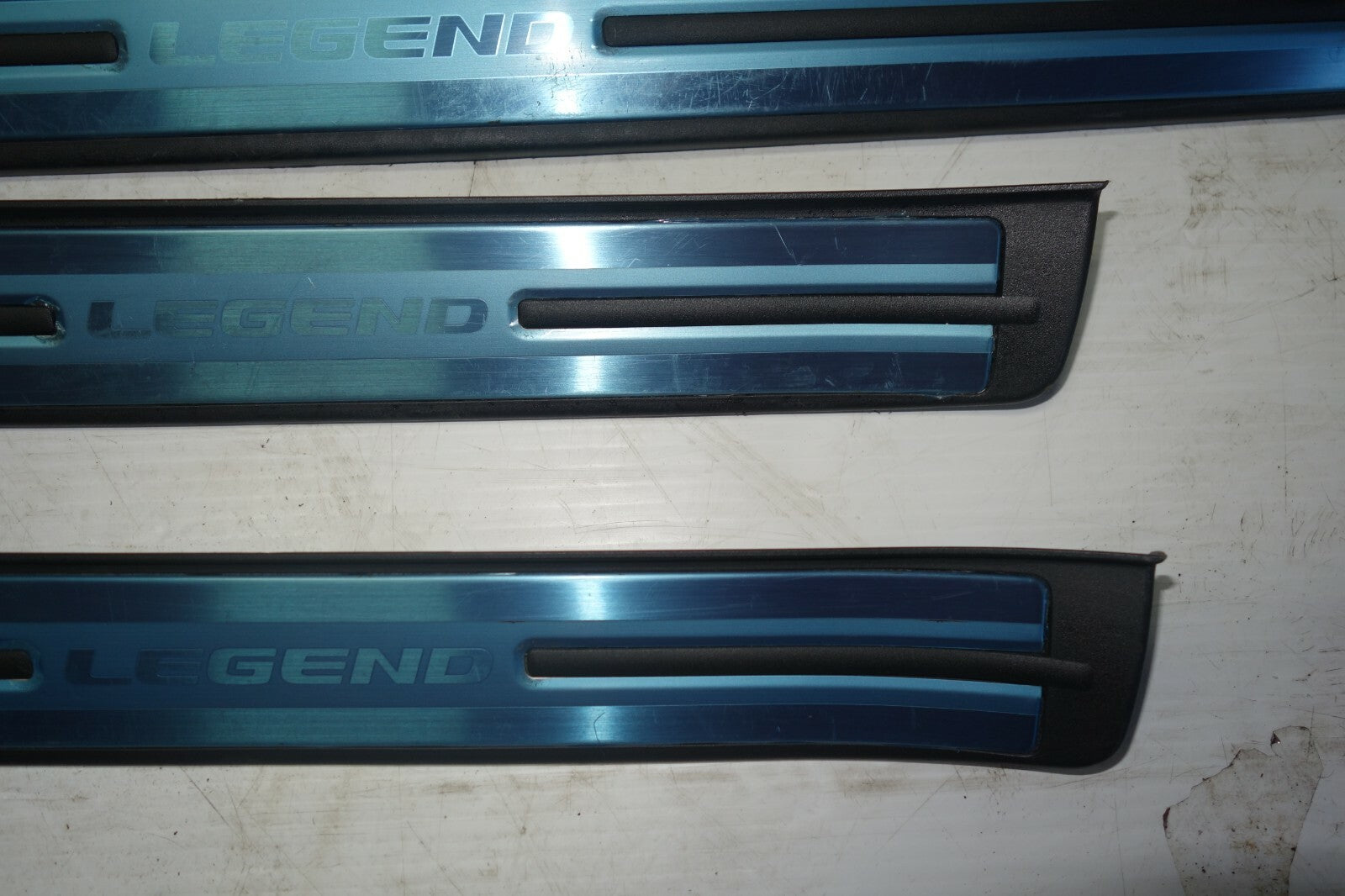JDM 2005-2008 ACURA RL HONDA LEGEND OEM DOOR SILLS TRIM SCUFF PLATES SIDE STEPS