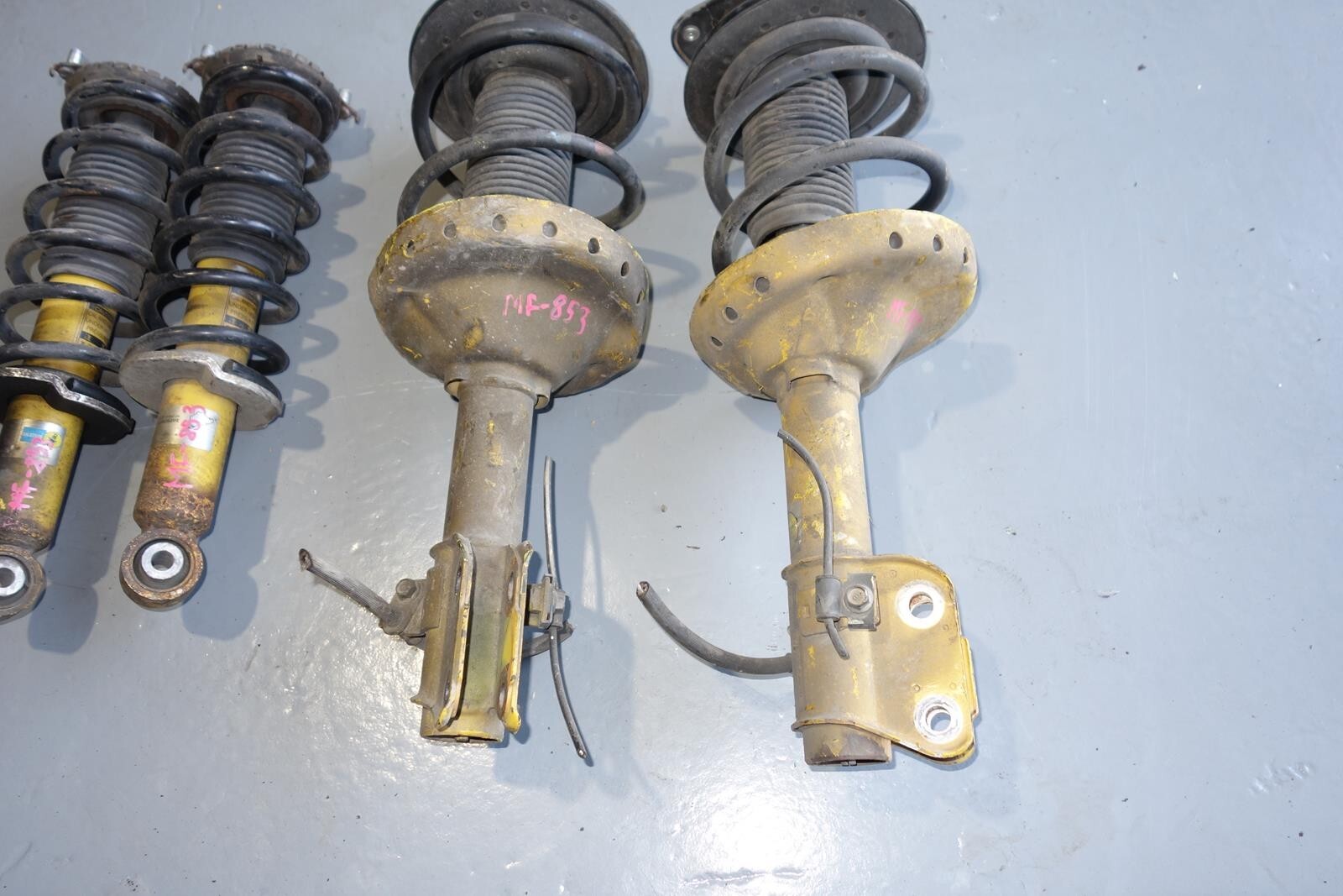 JDM Subaru Legacy Bilstein Yellow Shocks Struts Springs 2005-2009 # MF -853