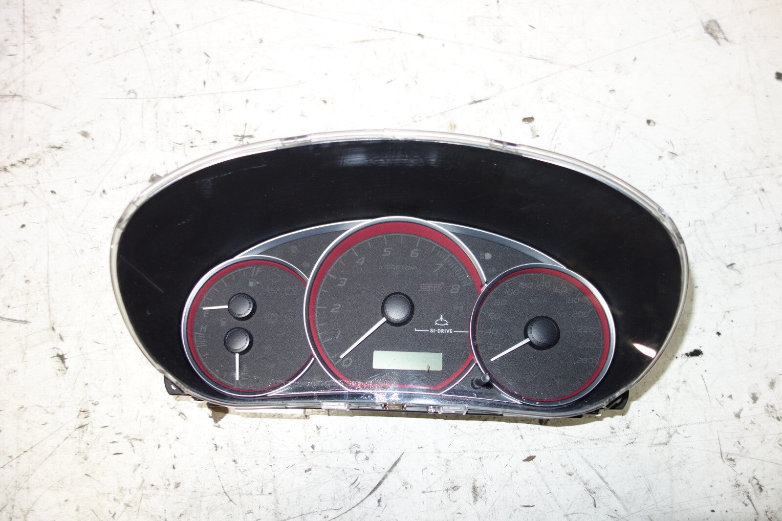 JDM 2008-2014 SUBARU WRX STi V10 MANUAL GAUGE CLUSTER SPEEDOMETER GRB 260KM/H