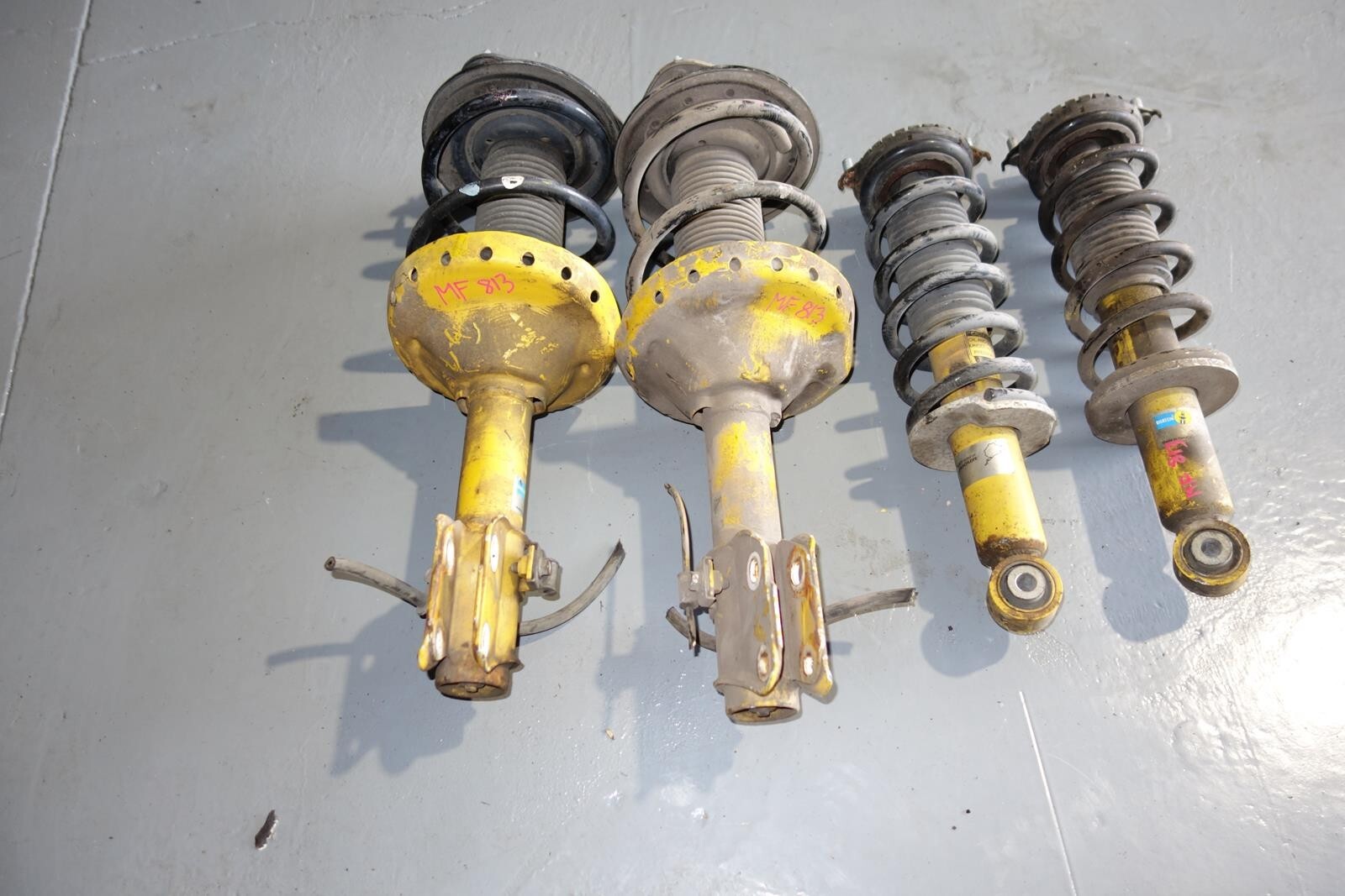 JDM Subaru Legacy Bilstein Yellow Shocks Struts Springs 2005-2009 MF-813