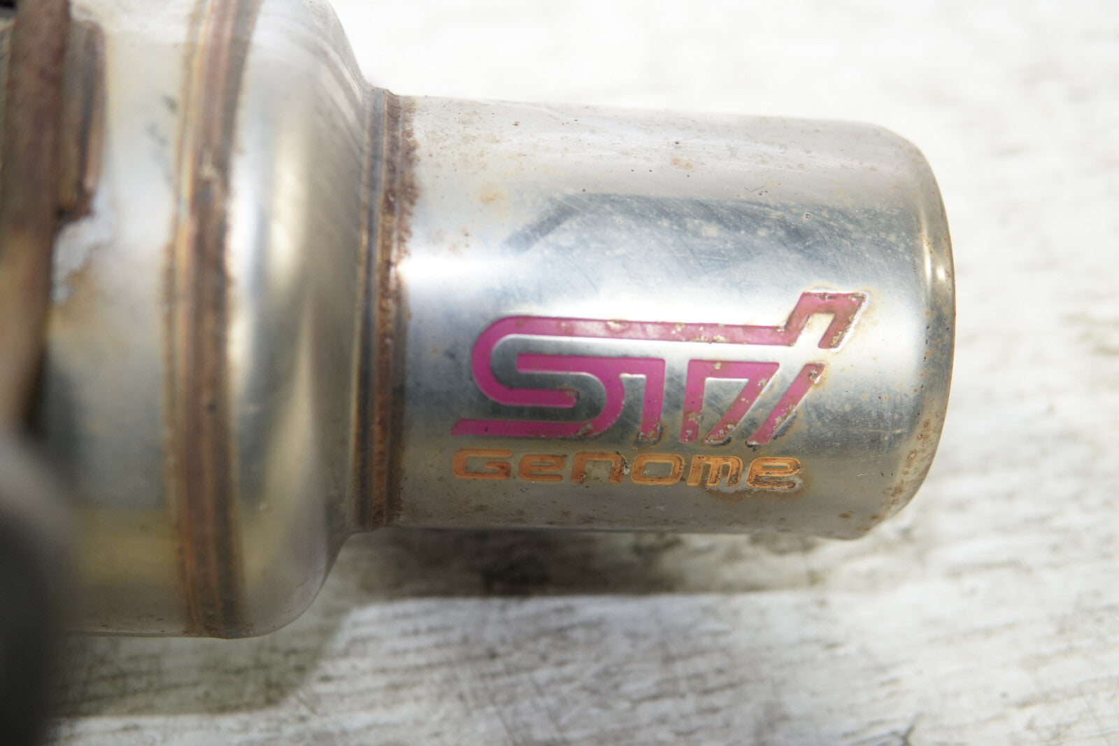 JDM Subaru Impreza WRX STi GENOME Exhaust Muffler Rare GDA GDB 2000-2007 GGA GGB