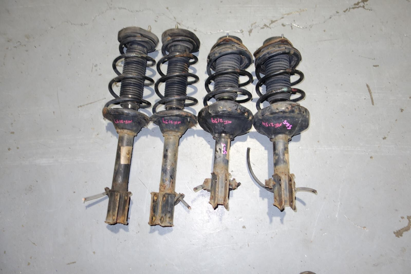 JDM 2003-2008 SUBARU FORESTER SG5 SG9 OEM KYB FRONT & REAR SHOCKS STRUTS COIL