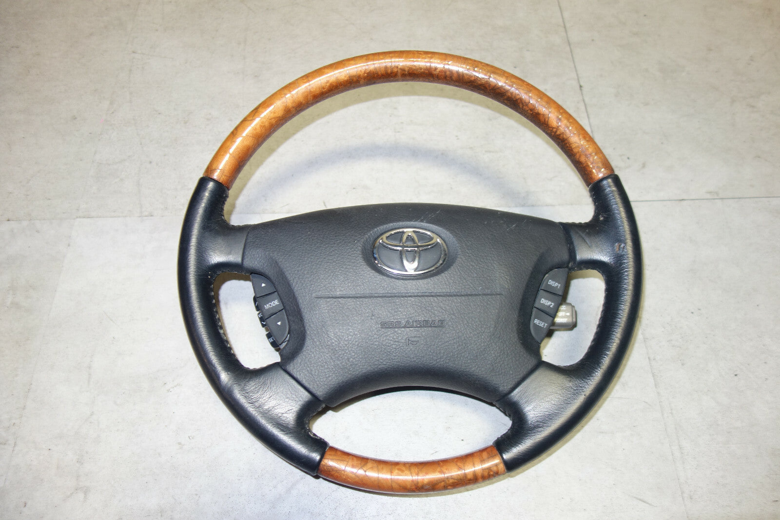 JDM Toyota Celsior / Lexus LS430 Steering Wheel Wood Leather 2001-2006