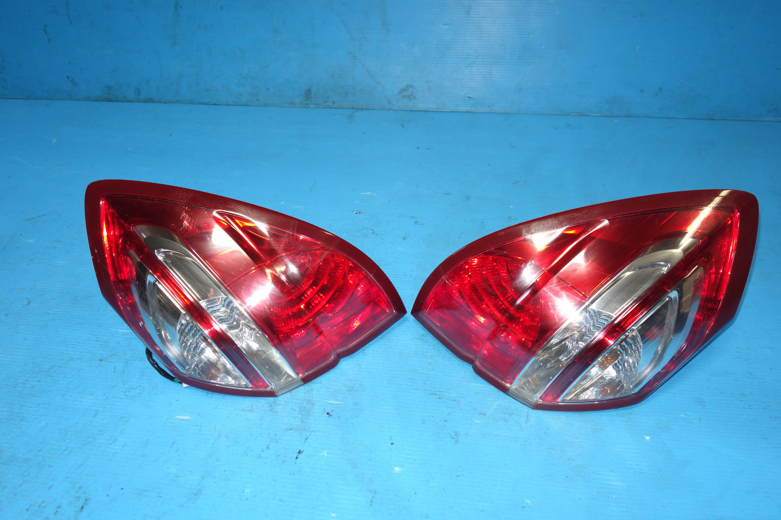 JDM Subaru Legacy Outback Kouki OEM Red & Clear Tail Lights Lamps 2005-2009 #79
