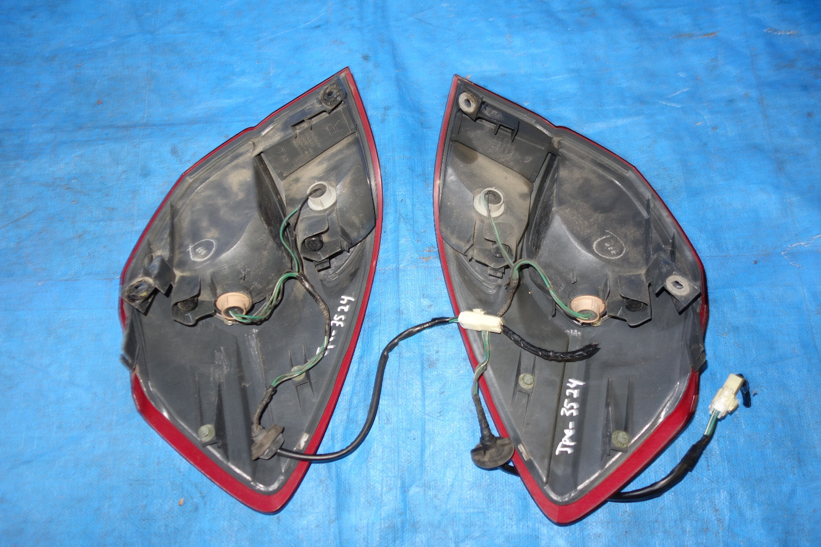 JDM Subaru Legacy Outback Kouki OEM Red & Amber Tail Lights Lamps 2005-2009