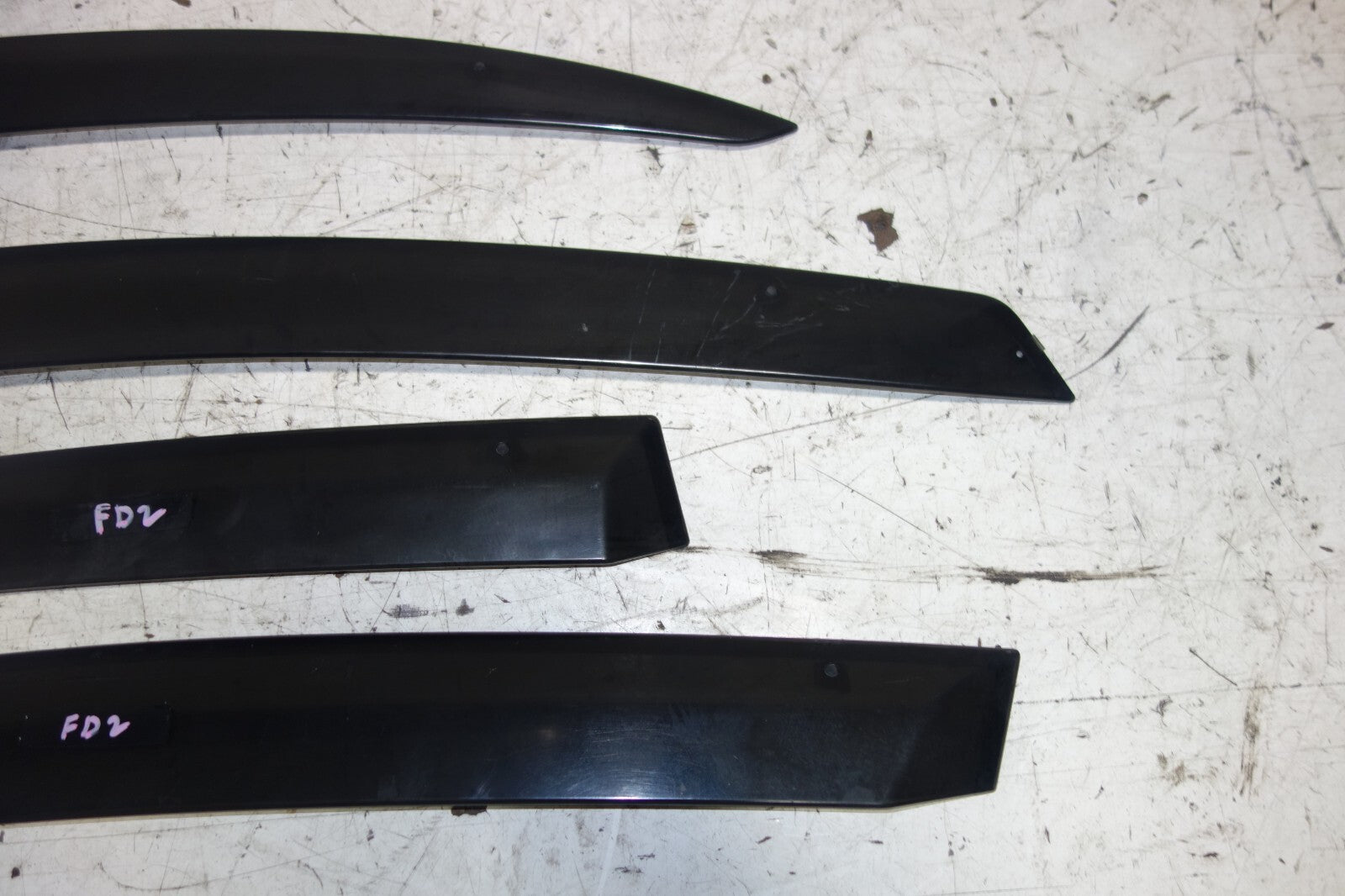 JDM Acura CSX / Civic FD2 Type R Window Visor OEM Set 2006-2011