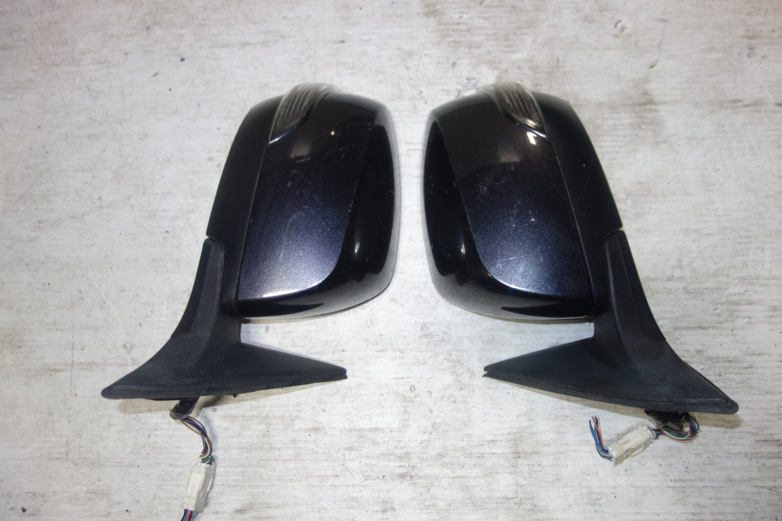 JDM Subaru Legacy Power Folding Door Mirrors Lights With Switch BRM 2010-2014