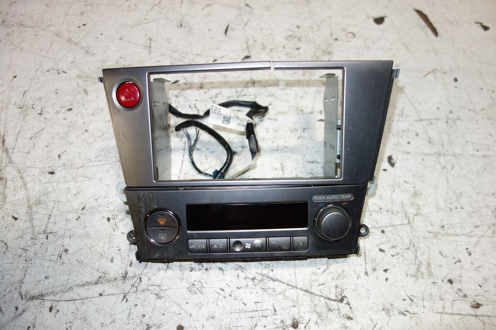 JDM Subaru Legacy Outback Climate Control Double Din Dual Bezel Trim 2005-2009