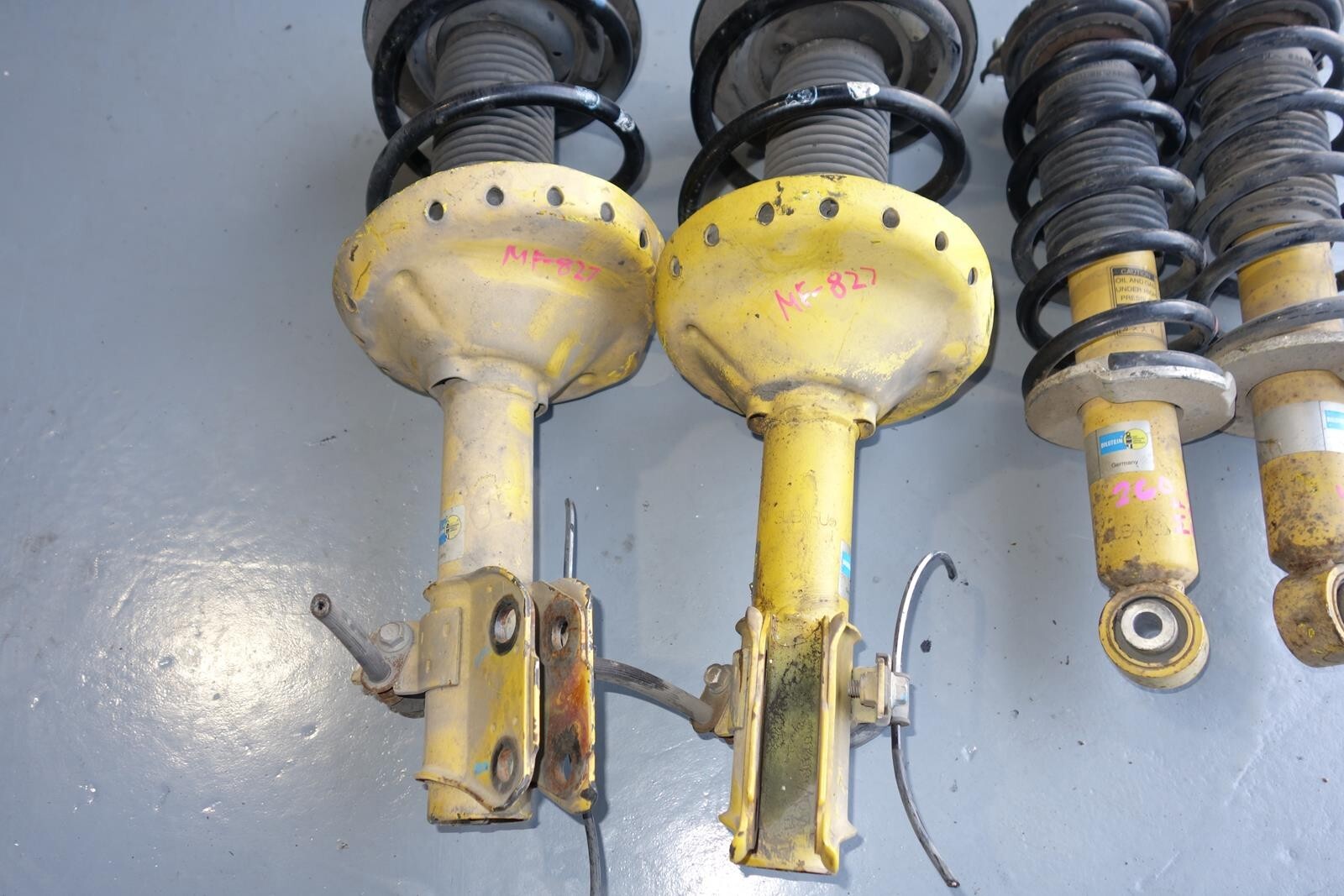 JDM SUBARU LEGACY BILSTEIN SPEC-B SHOCKS FRONT & REAR STRUTS COIL 05-2009 MF-827