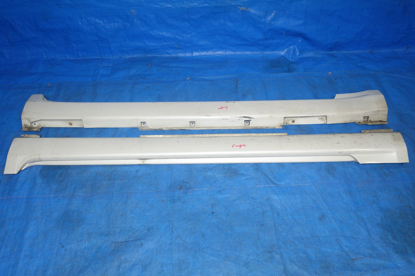 JDM Infiniti M35 M45 OEM Side Skirts Rocker Panels Nissan Fuga 2006-2010 LH RH