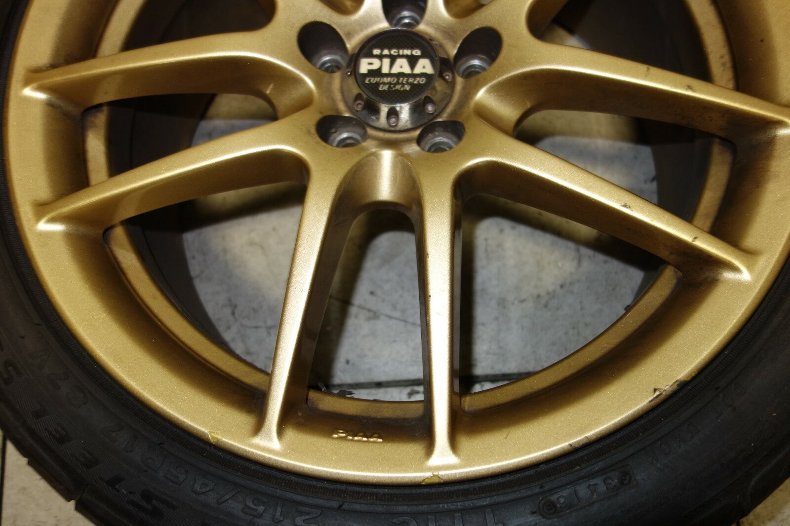 JDM PIAA Rims Wheels Tires 5x100 17x7.5 + 48 Offset Made in Japan Luomoterzo