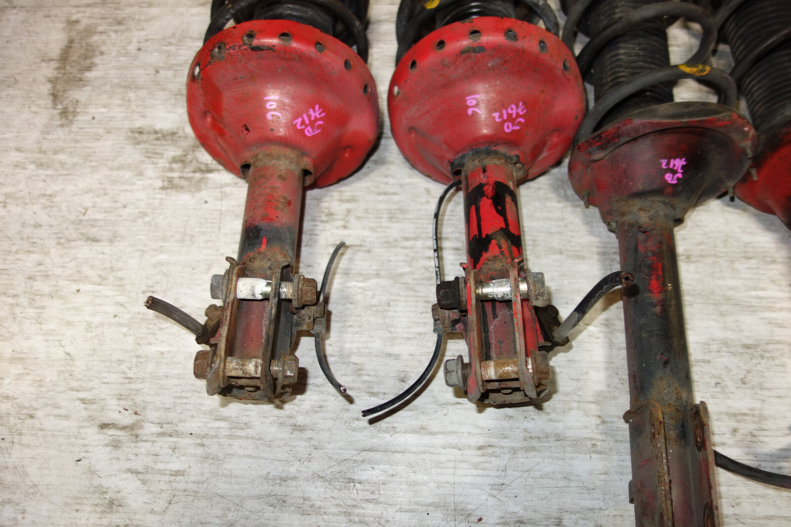 JDM Subaru Impreza WRX STi 5x100 Shocks Coil Springs Struts 2002-2007 V8 V7 V9