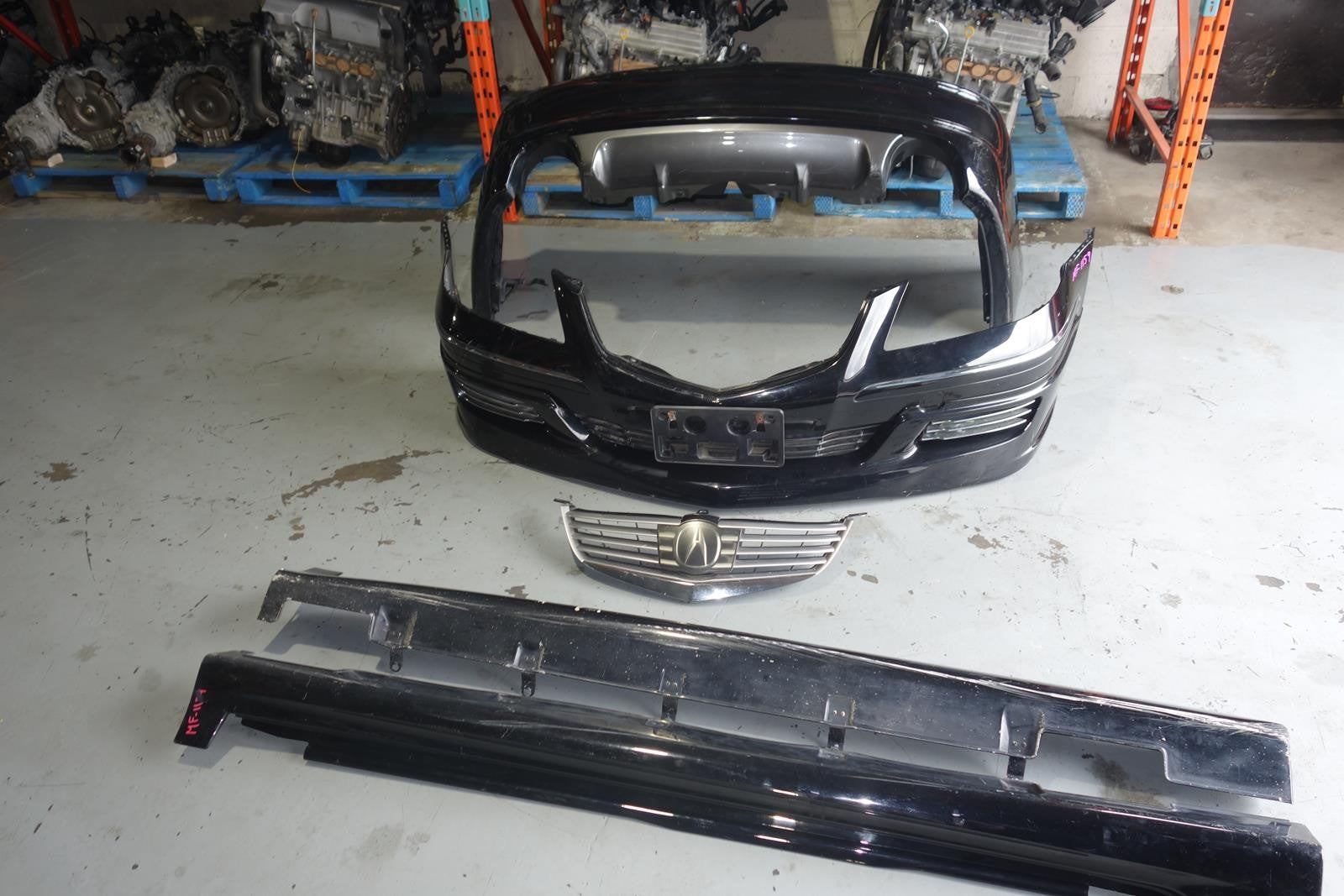 Acura RL Bumper Cover Mugen Lip Fog Lights Side Skirts 2005-2008 JDM Legend KB1
