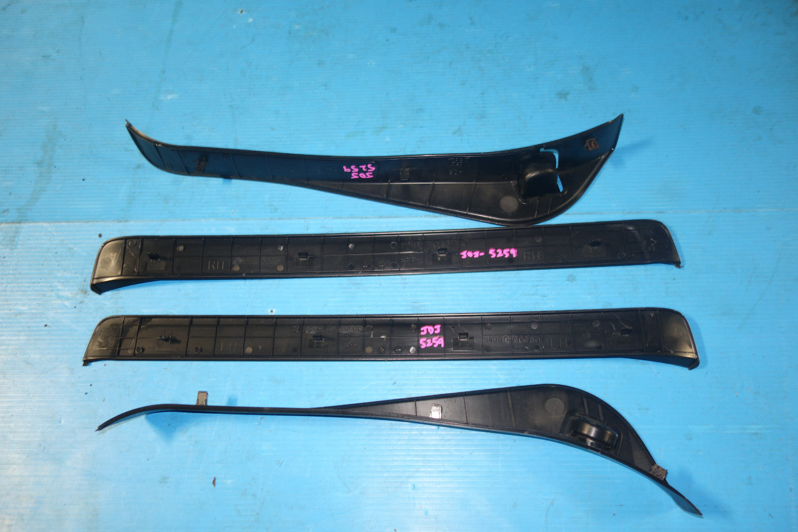 JDM Subaru Legacy Front Rear Door Sills Scuff Plates Step BPE 2005-2009 #5259