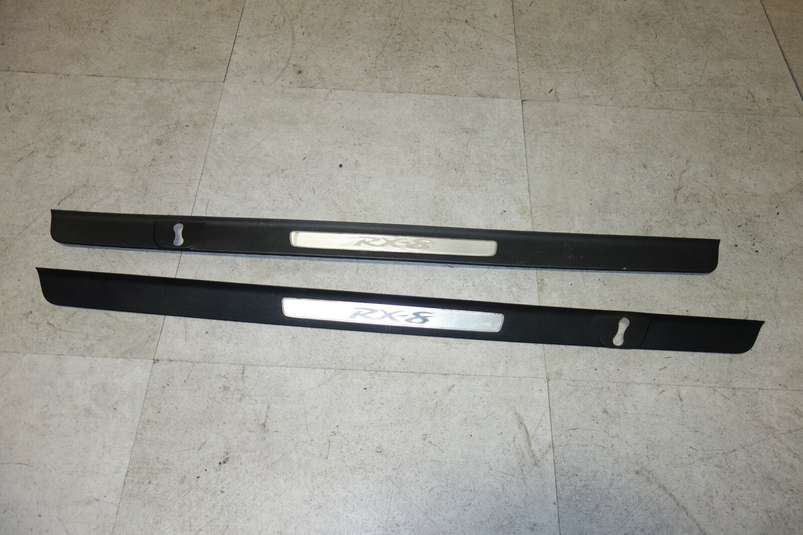 JDM Mazda RX8 Door Sills Scuff Plates Used OEM 2004 2005 2006 2007 2008