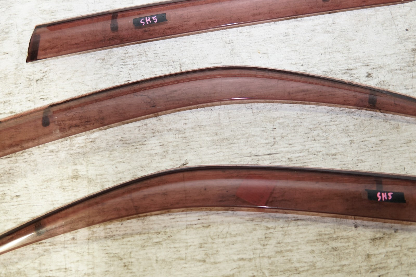 JDM 2009-2013 SUBARU FORSTER SH5 USED WINDOW VISORS OEM RAIN GUARDS MF-379