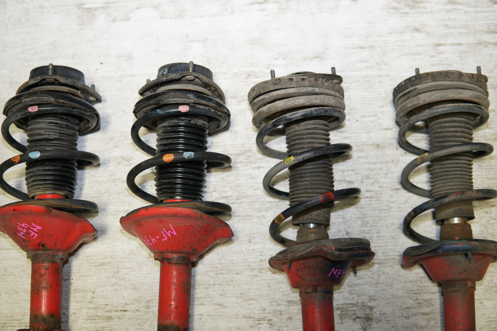 JDM Subaru Impreza WRX STi 5x100 Shocks Coil Springs Struts 2002-2007 V8 V7 V9