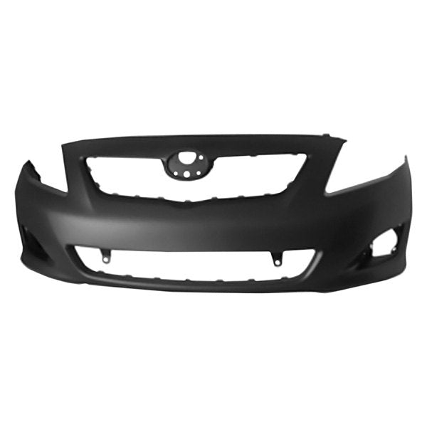 TOYOTA COROLLA 2009-2013 — FRONT BUMPER PRIMED; W/O SPOILER HOLES; FOR BASE/CE/LE/XLE MODELS 2009-2010 CAPA