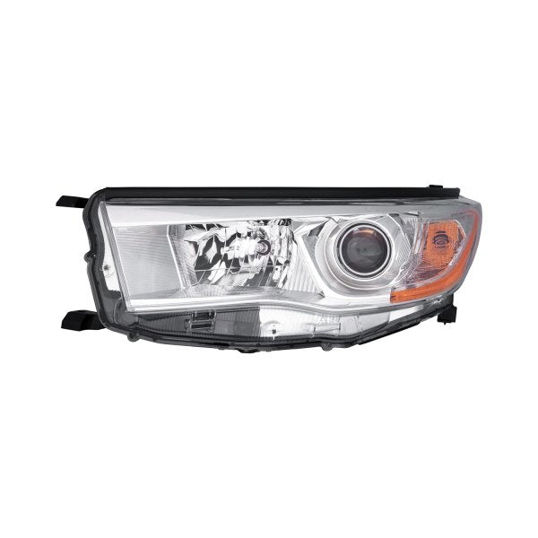 TOYOTA HIGHLANDER 2014-2019 — HEAD LAMP LH; BRIGHT CHROME-BEZEL; HIGHLANDER/ HYBRID 2014-2016