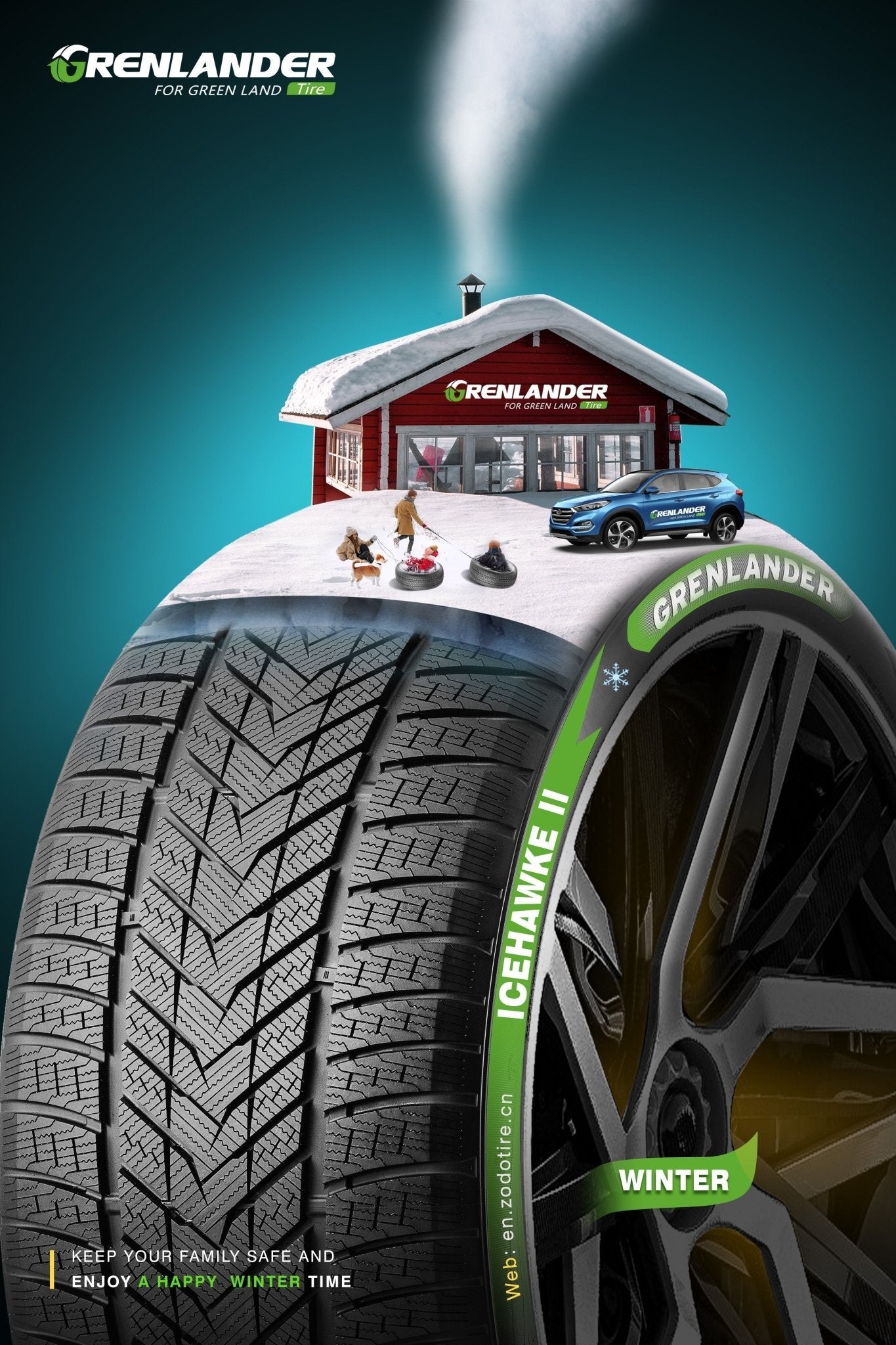 265/45R21 GRENLANDER ICEHAWKE II WINTER