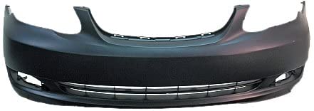 TOYOTA COROLLA 2003-2008 — FRONT BUMPER PRIMED; W/O SPOILER HOLE OR GROUND EFFECTS ; CE/LE SEDAN 2005-2008 CAPA