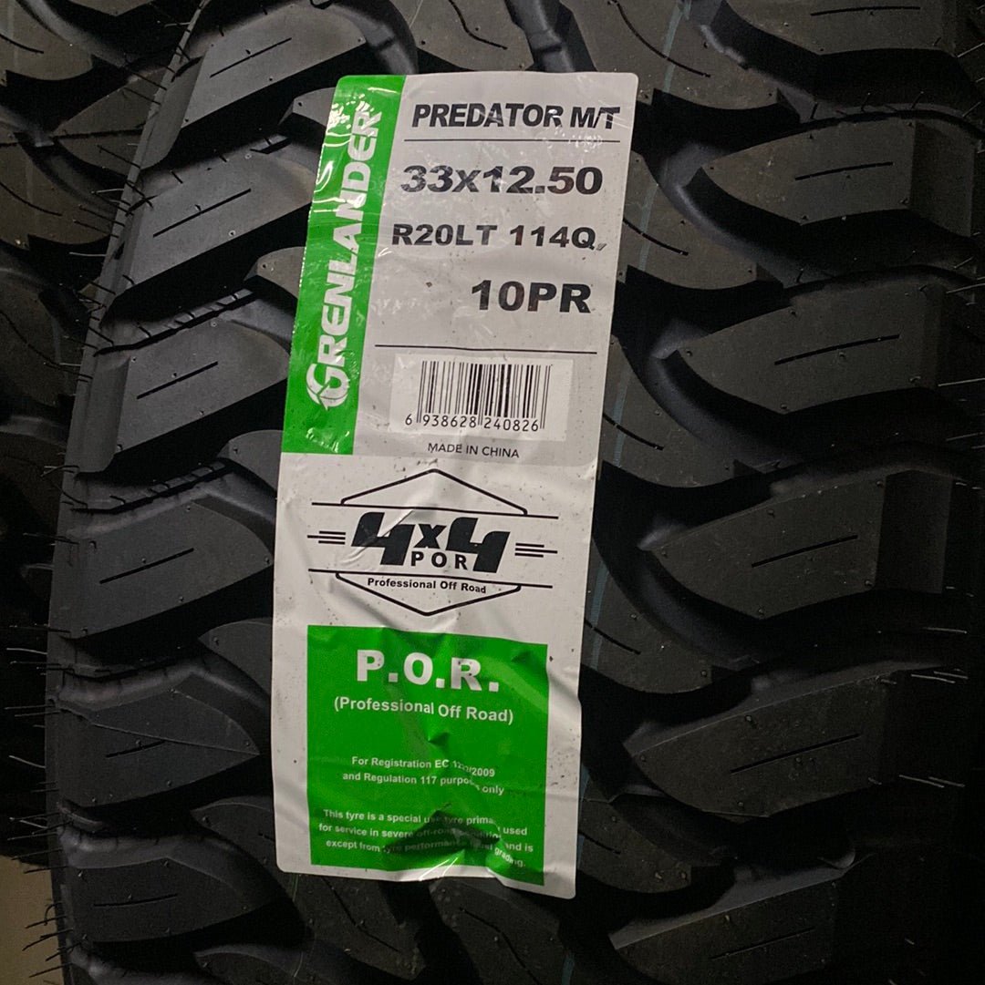 33X12.50R20 GRENLANDER PREDATOR M/T LIGHT TRUCK