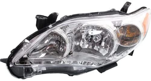 TOYOTA COROLLA 2009-2013 — HEAD LAMP LH; FOR BASE/ CE/ LE-MODELS SEDAN 2011-2013