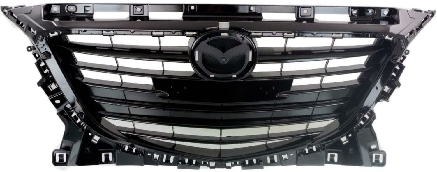MAZDA MZ 3 2014-2016 — GRILLE; PAINTED BLACK; W/O ADAPTIVE CRUISE; MAZDA 3 / SPORT 2014-2016