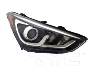 HYUNDAI SANTA FE SPORT 2013-2018 — HID HEADLIGHT ASSY RH; W/O ADAPTIVE CORNERING; 2.0T Ultimate; 2017-2018 (92102-4Z510)