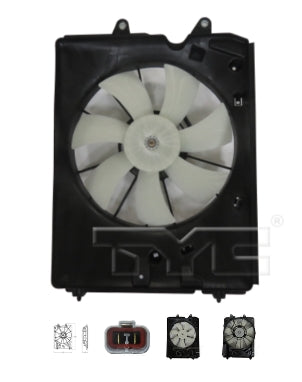 ACURA MDX 2007-2013 — ENGINE COOLING FAN ASSEMBLY; LEFT; 3.7L; 2007-2013 (SAME AS AC3115117; OE 19015-RYE-A01)
