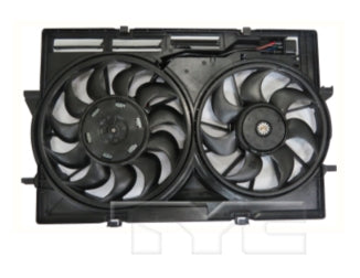 AUDI S4 2010-2016 — DUAL RAD/CND FAN ASSY; BRUSHLESS MOTOR; S4 3.0L 2010-2016; S5 4.2L 2008-2012 (OE 8K0 121 207)