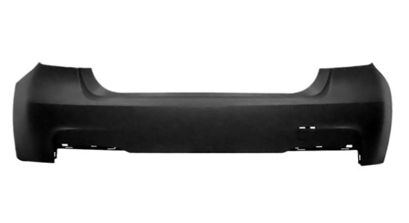 BMW 3 SERIES 2012-2018 — REAR BUMPER PRIMED; W/ M-PKG ; W/O SENSORS; SEDAN 13-18 (330E/340I/340I XDRIVE 16-18)