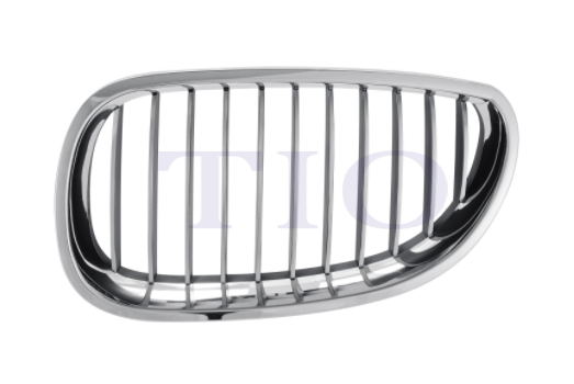 BMW 5 SERIES 2004-2010 — GRILLE LH; BLACK/CHROME FRAME ; 5 SERIES 2006-2010